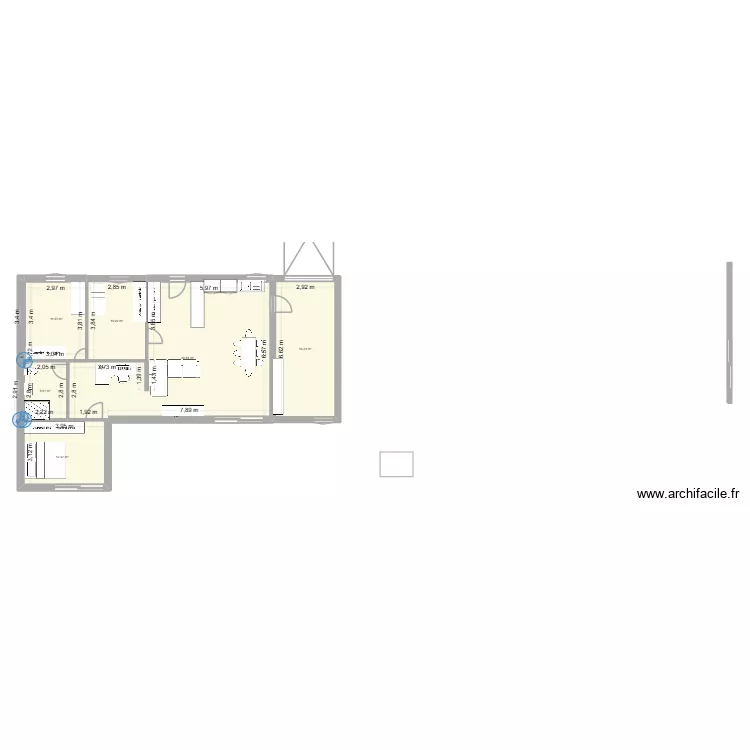 2 gg. Plan de 6 et 109 m² 2 gg. Plan de 6 et 109 m²