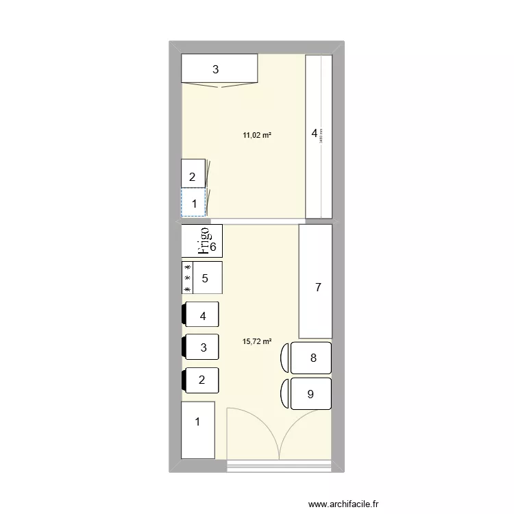 vestiaire +conditionnement. Plan de vestiaire +conditionnement. Plan de