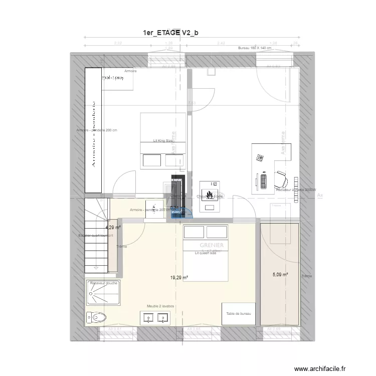 1er_ETAGE V2_b. Plan de 1er_ETAGE V2_b. Plan de