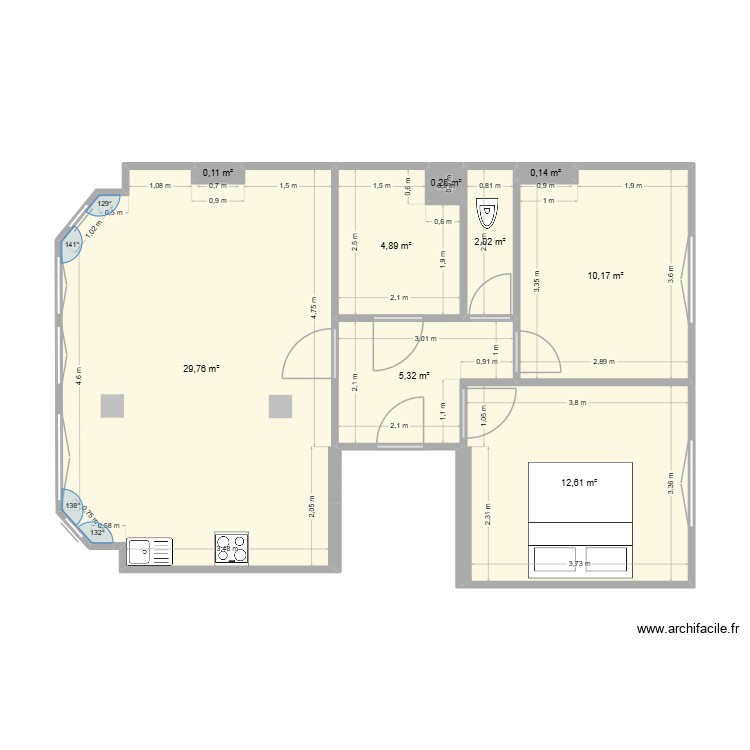 jean materne renov&eacute;. Plan de 0 pièce et 0 m2