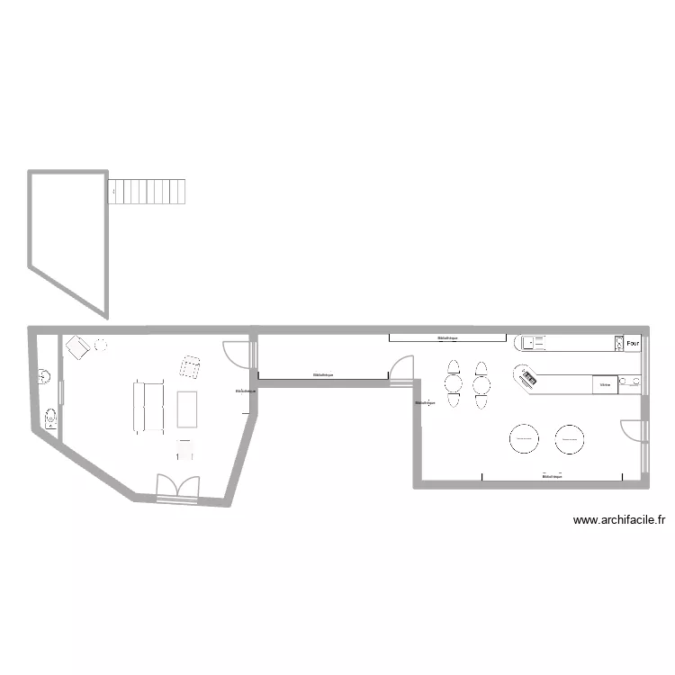 Projet 2. Plan de 3  et 89 m²