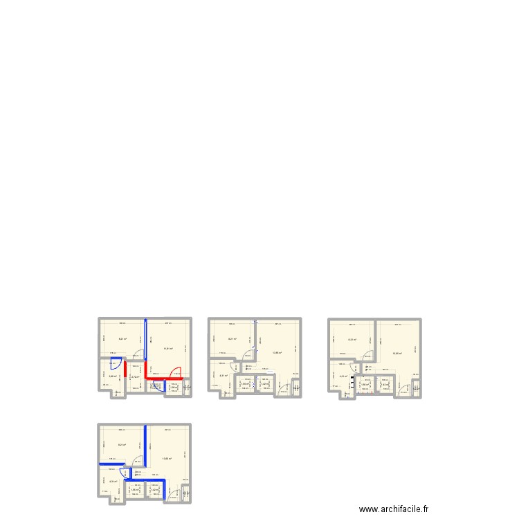 Parent de rosan duplicatas. Plan de 25 pièces et 119 m2