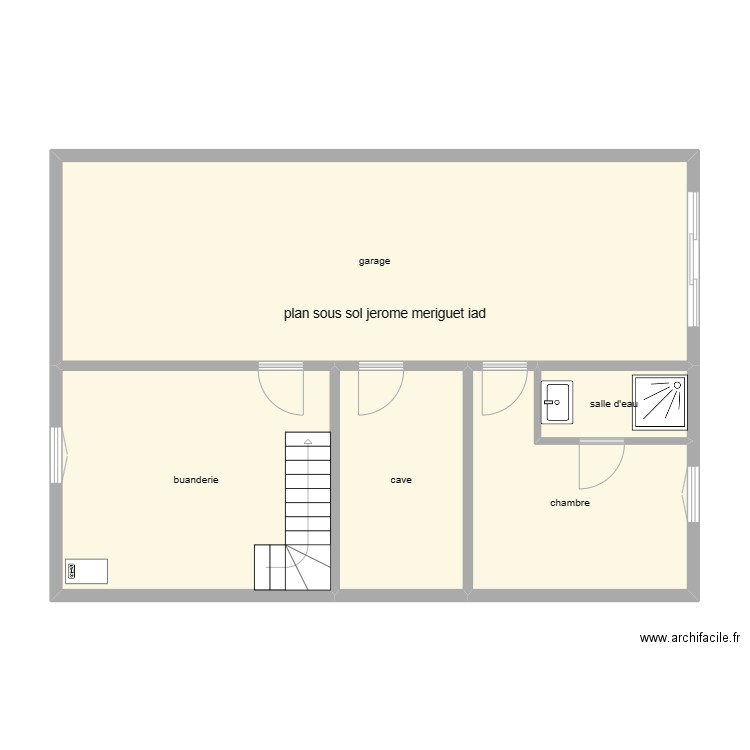 plan longechaud sous sol. Plan de 5 pièces et 81 m2