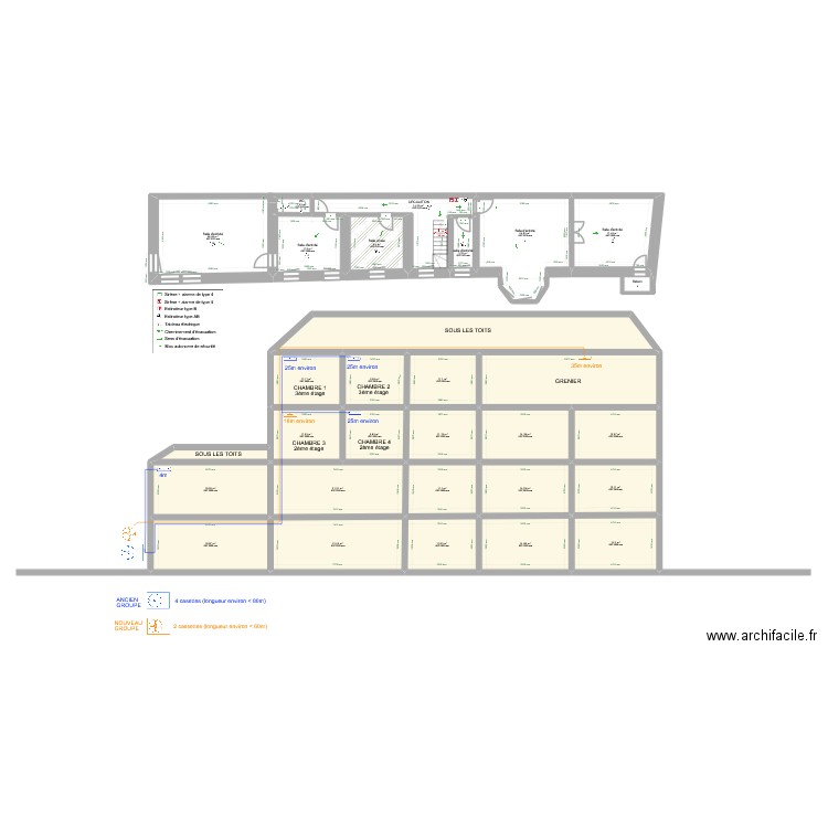 Manoir-LDH-CLIMATISATION. Plan de 29 pièces et 431 m2