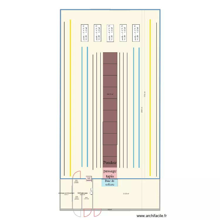 batiment &eacute;levage. Plan de 
