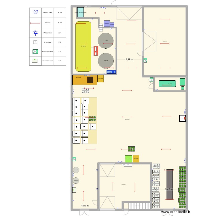HAU Trialp 1 ELEC. Plan de 6 pièces et 562 m2