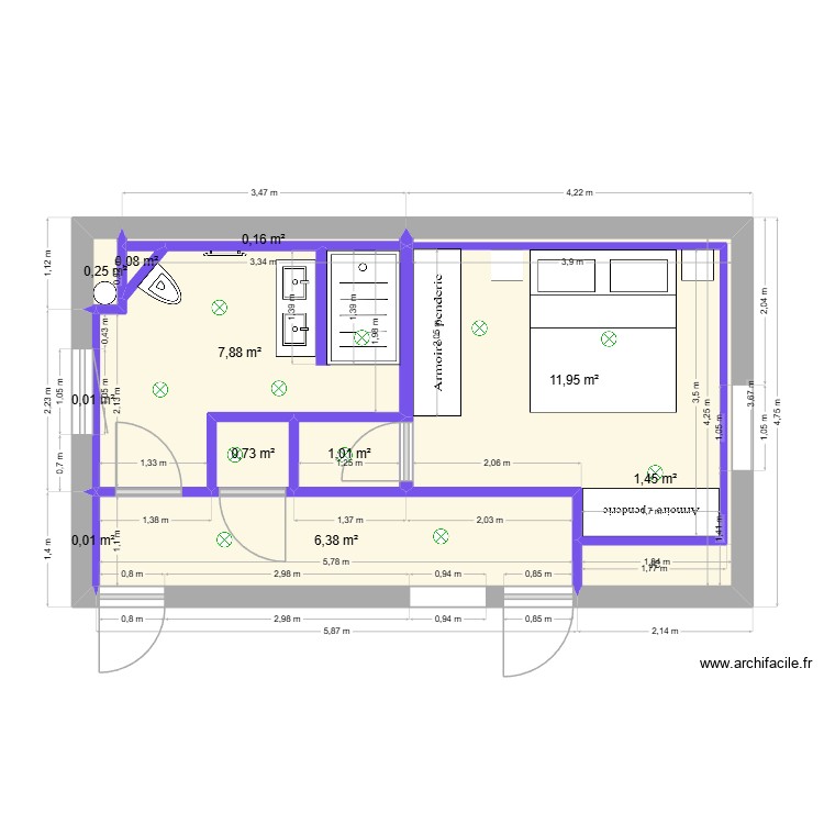 etage final. Plan de 0 pièce et 0 m2