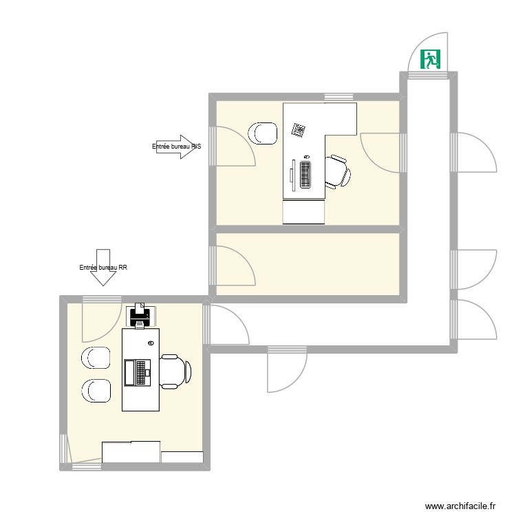 BUREAU RR et RIS IVRY. Plan de 0 pièce et 0 m2