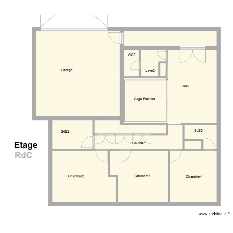 RdC Bergam. Plan de 0 pièce et 0 m2