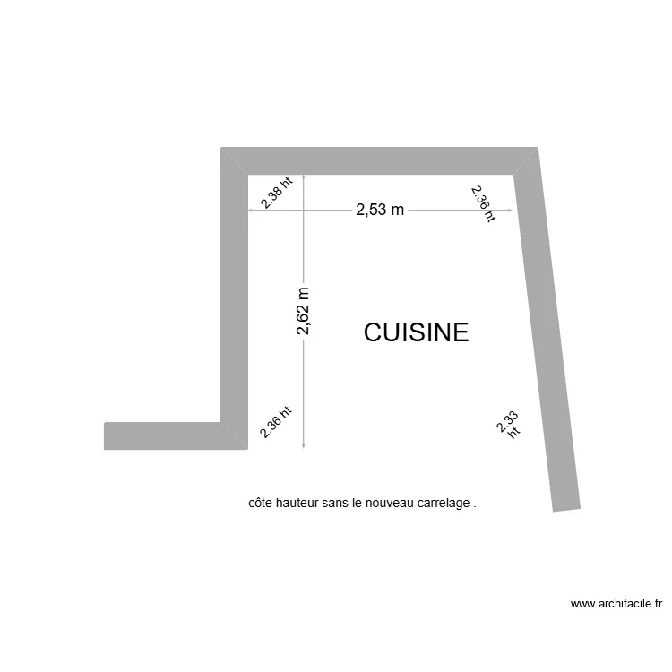 diaz- cuisine. Plan de 