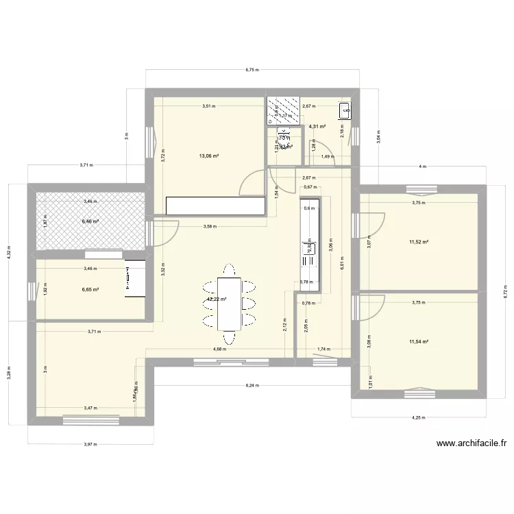Cormier4. Plan de 8  et 97 m²