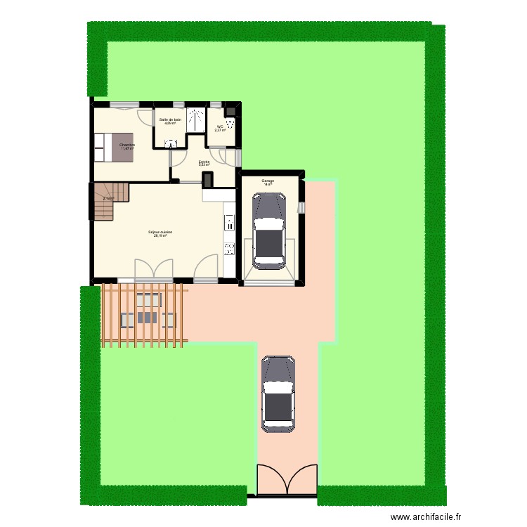 EL BARIAKI villa 4. Plan de 21 pièces et 397 m2