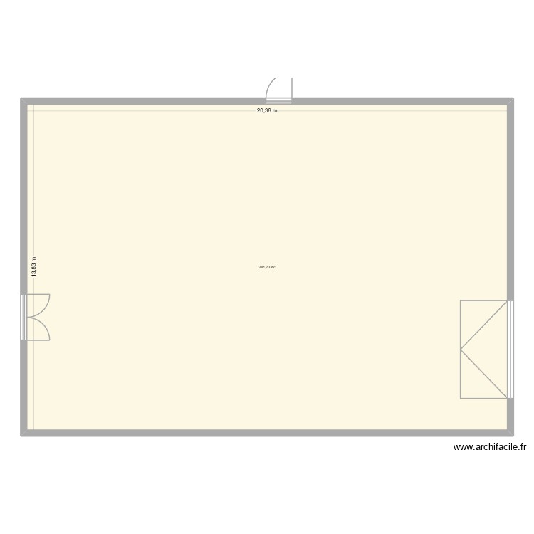 depot. Plan de 0 pièce et 0 m2