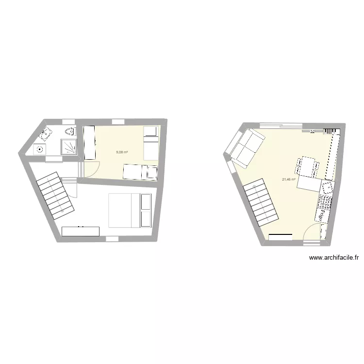 RC appartement. Plan de 