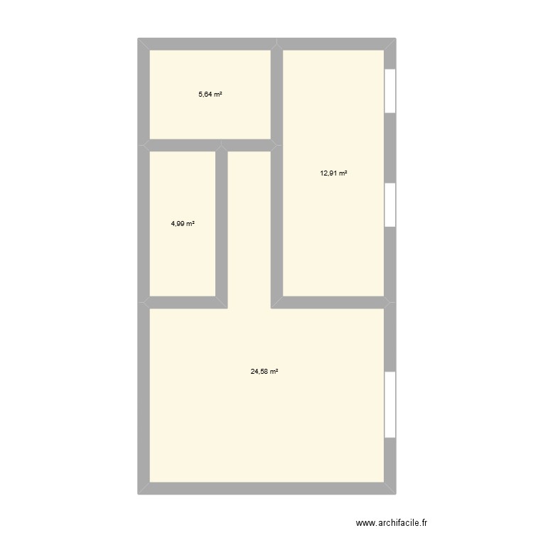 thiergarten_tobe. Plan de 4 pièces et 48 m2