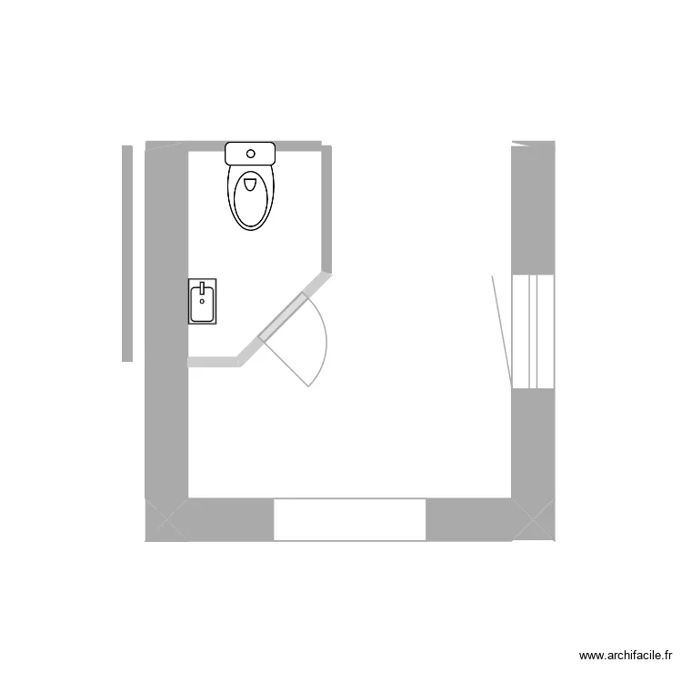 WC mieux mesur&eacute;. Plan de 