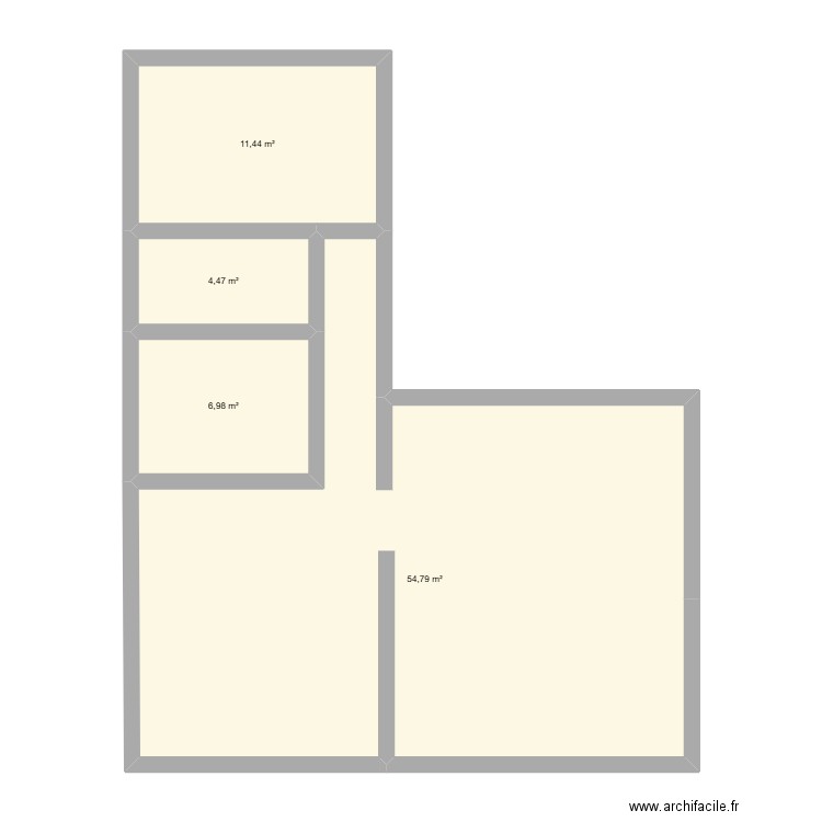 PLAN ARGENTEUIL. Plan de 4 pièces et 78 m2