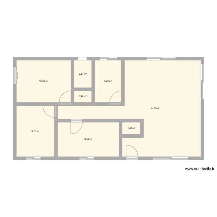 WINAUD-TUMBACH Quentin. Plan de 8 pièces et 77 m2
