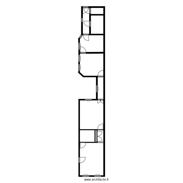 Lamidieu rdc. Plan de 12 pièces et 181 m2