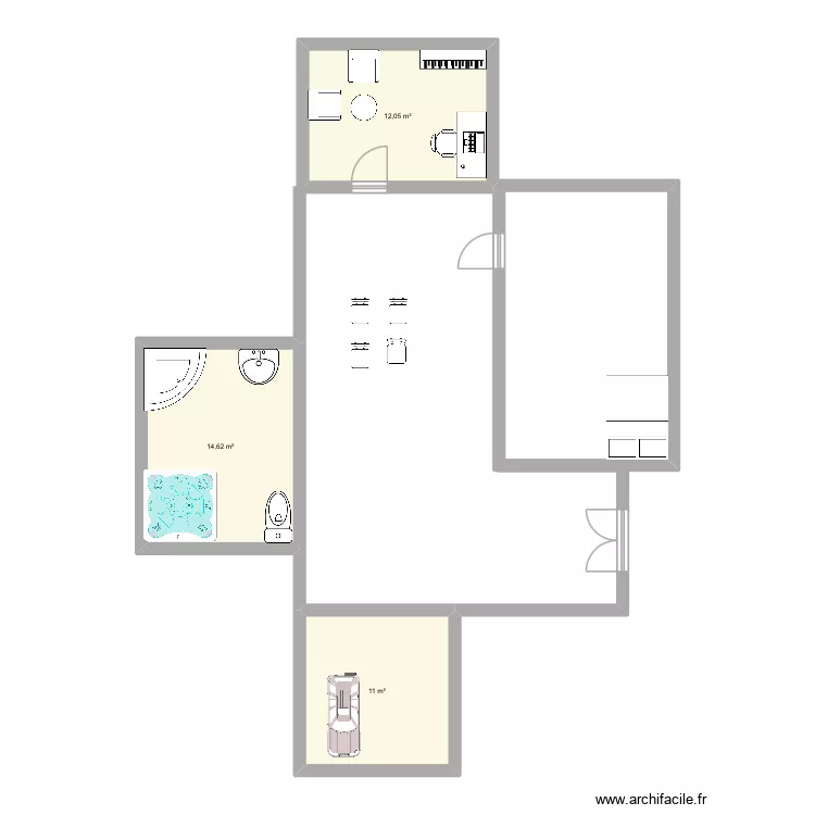 Plan1. Plan de 3 et 38 m² Plan1. Plan de 3 et 38 m²
