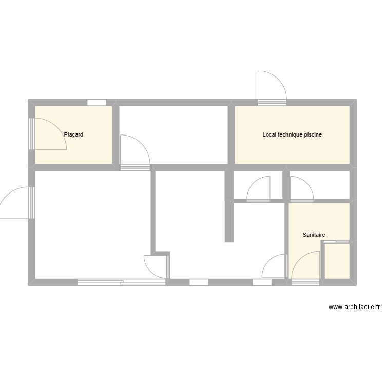 Annexe piscine. Plan de 0 pièce et 0 m2