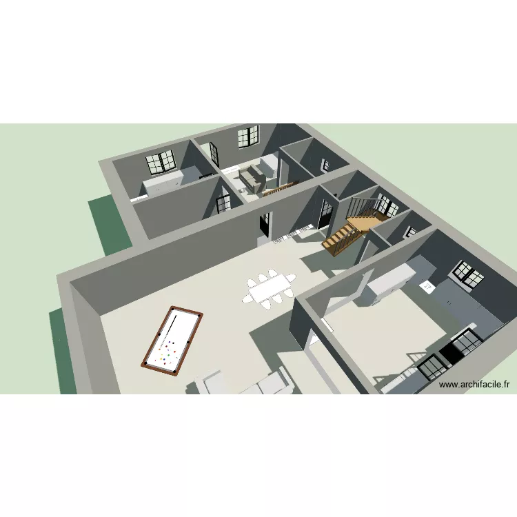 BAS COULEUR2. Plan de 7  et 172 m²