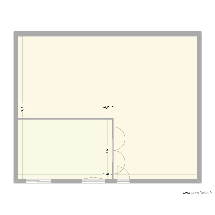 AURIOL. Plan de 1 et 104 m² AURIOL. Plan de 1 et 104 m²