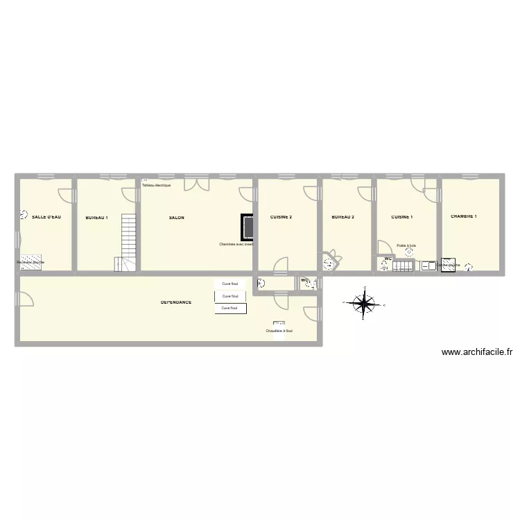 COSSE Larderie_RDC. Plan de 