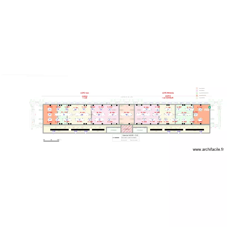 Galerie Batailles - CVS. Plan de 