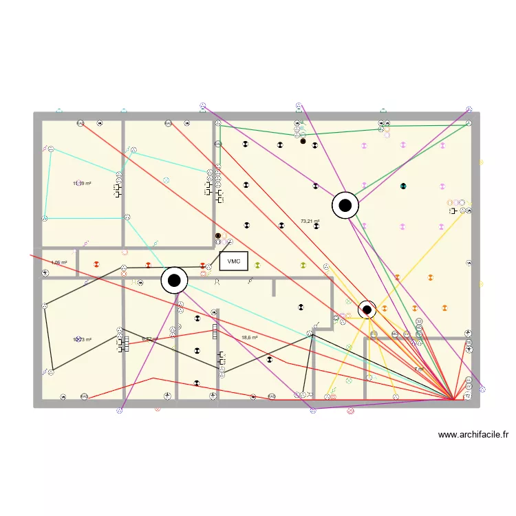 Cyril et Virginie CIRCUIT AV. Plan de 21  et 386 m²