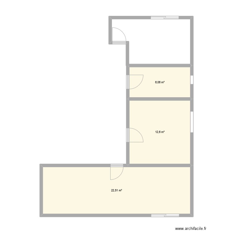 plan2. Plan de 3 pièces et 41 m2