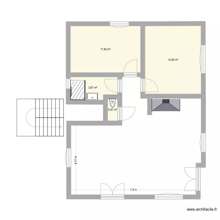 Maison. Plan de 
