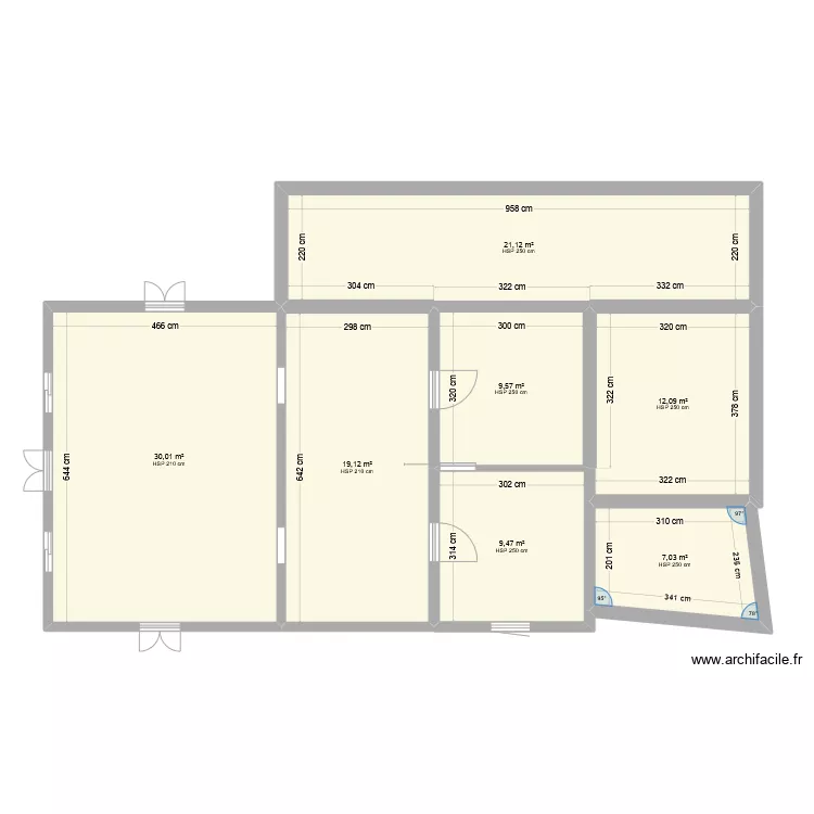 maison entiere. Plan de 