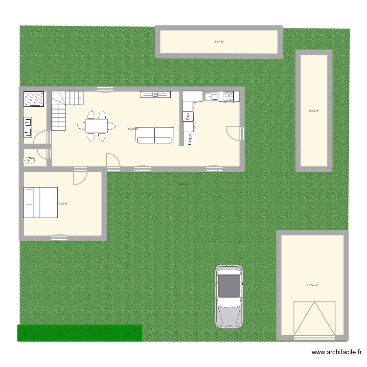 maison nibas. Plan de 0 pièce et 0 m2