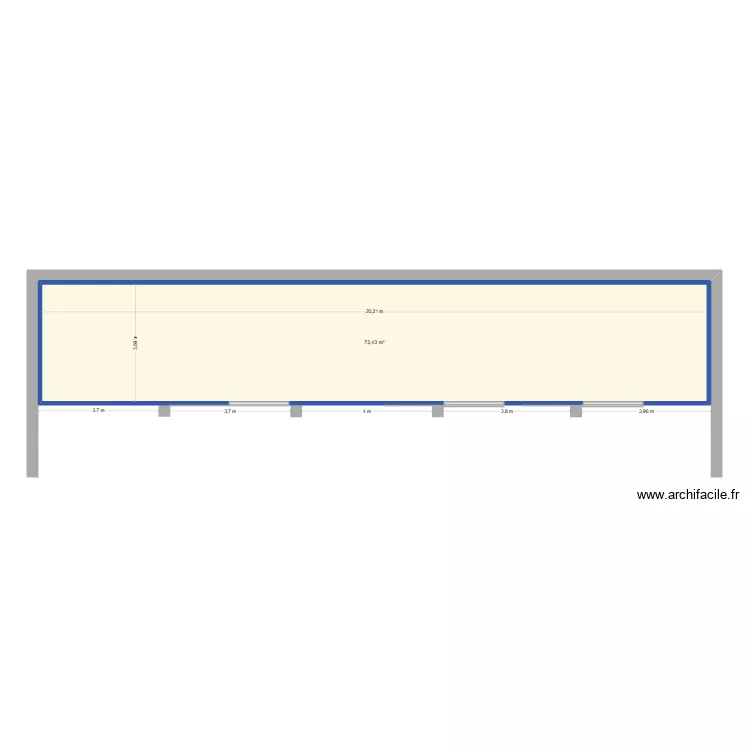 RUCHER VA. Plan de 1 et 72 m² RUCHER VA. Plan de 1 et 72 m²