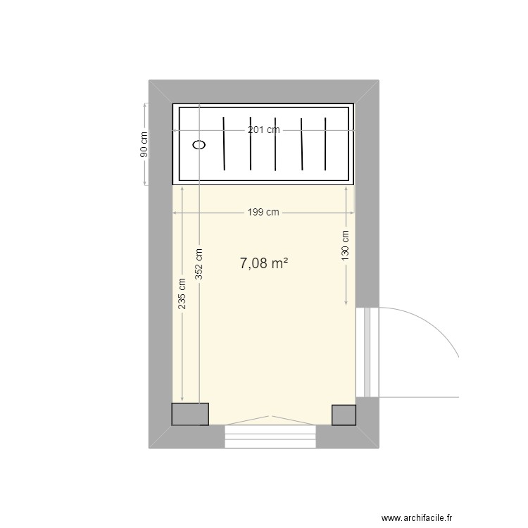 sdb. Plan de 0 pièce et 0 m2