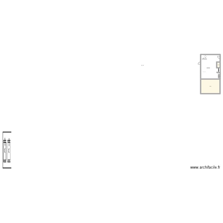 nicolas. Plan de 3 pièces et 35 m2
