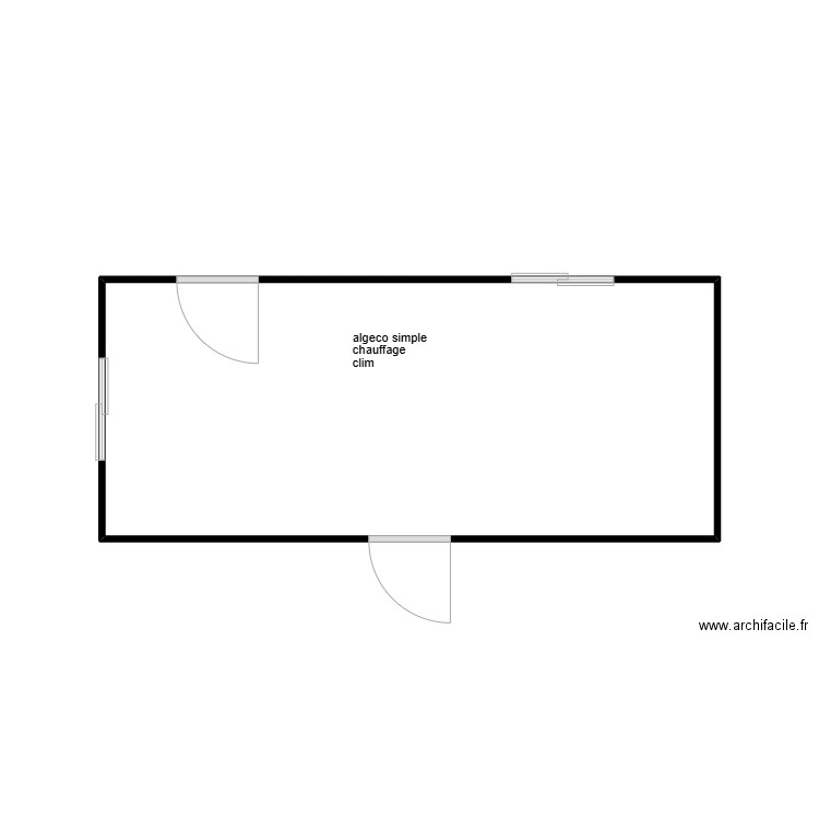 accueil. Plan de 1 pièce et 15 m2
