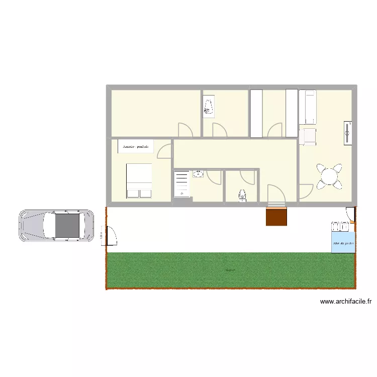 CLEM / EMSSR / VIGN. Plan de 7 pièces et 76 m²