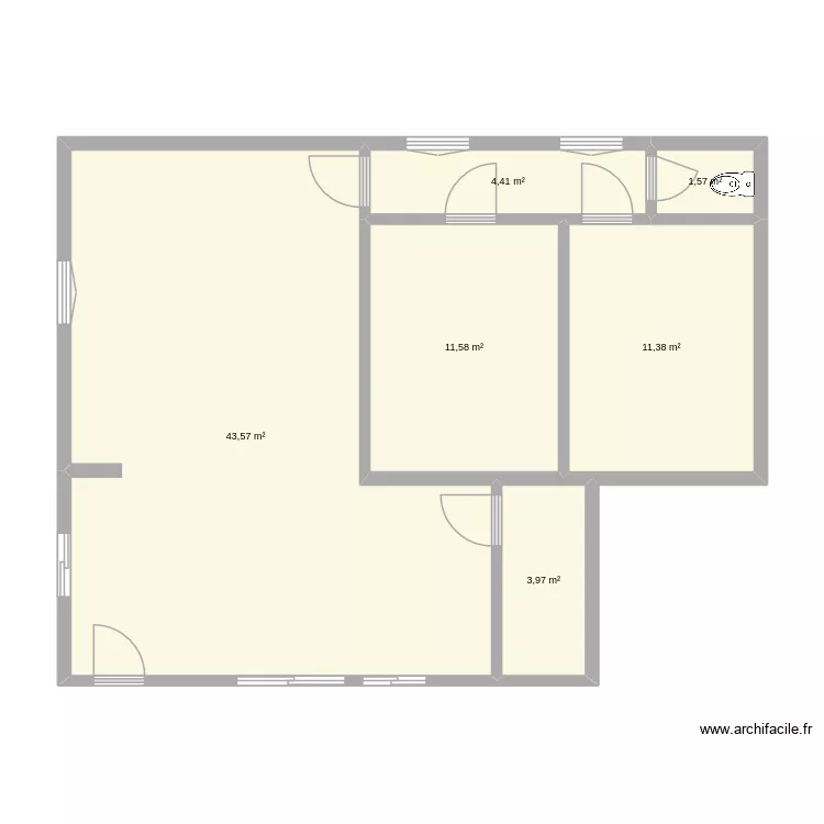Mon Plan. Plan de 6  et 76 m²