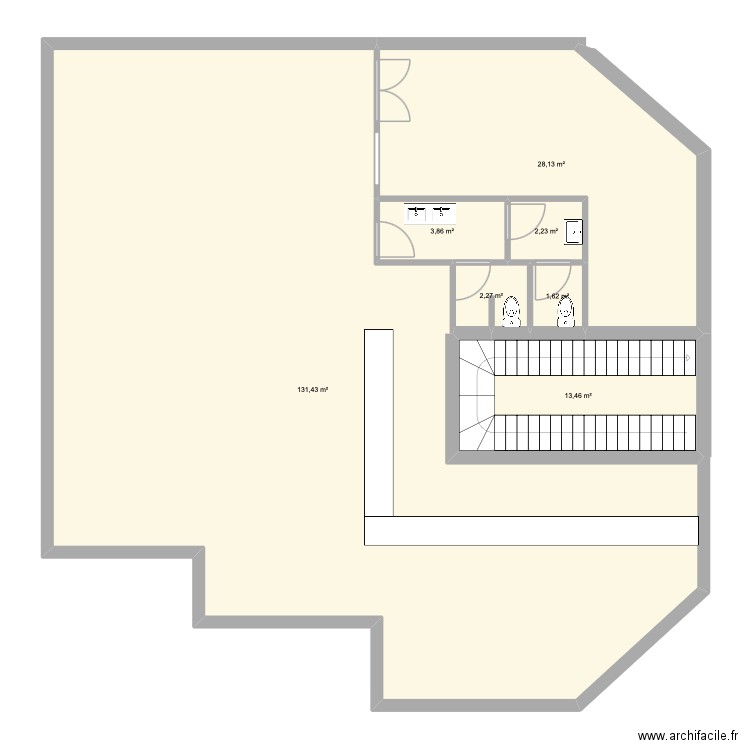 Bom Dia Pasteis. Plan de 7 pièces et 183 m2
