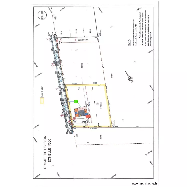 Marcelo-Allemand. Plan de 