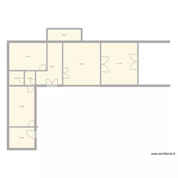 Rdc. Plan de 9 Pièces et 113 m² Rdc. Plan de 9 Pièces et 113 m²