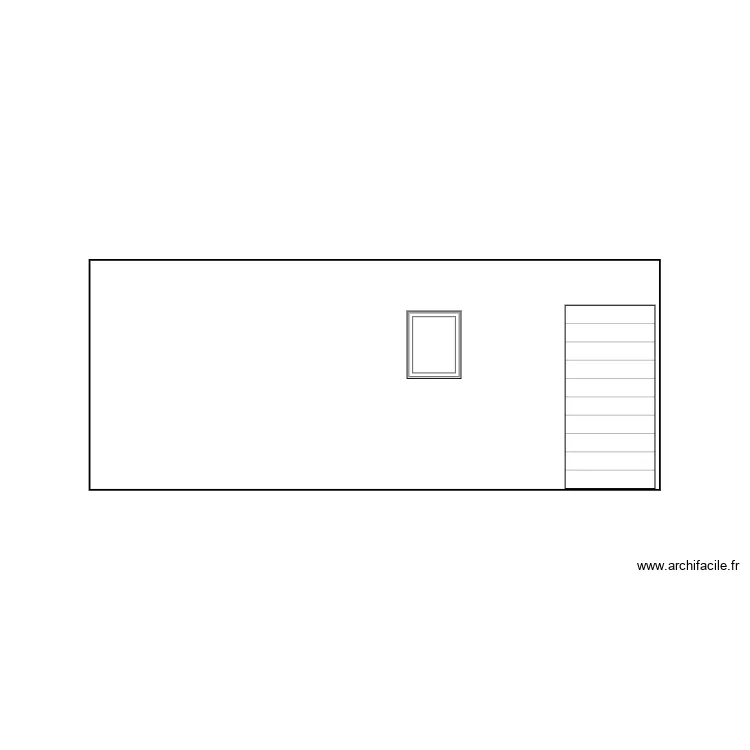 facade nord. Plan de 