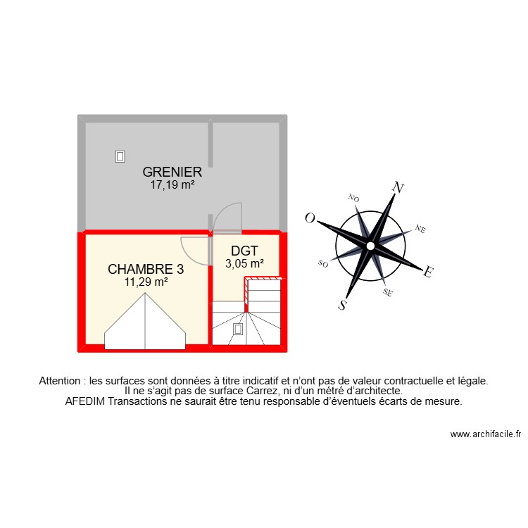 BI 31478. Plan de 22 pièces et 147 m2