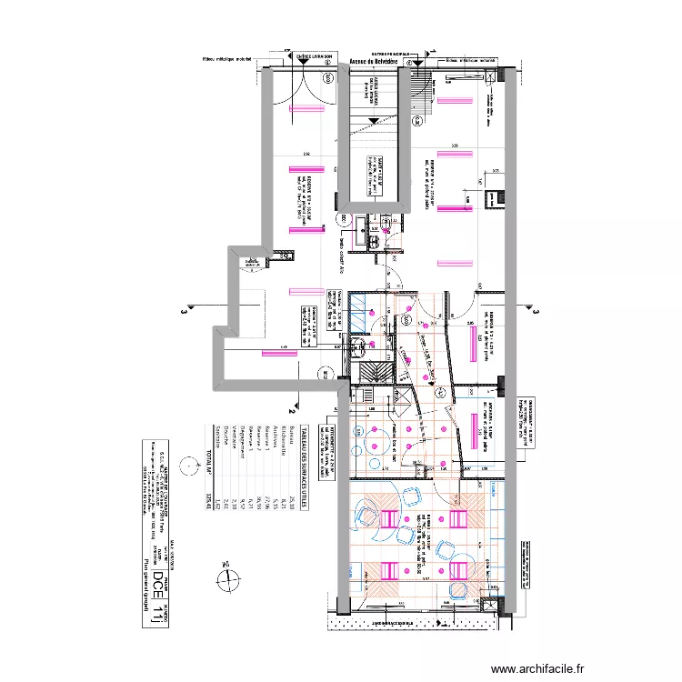 Cabinet. Plan de 