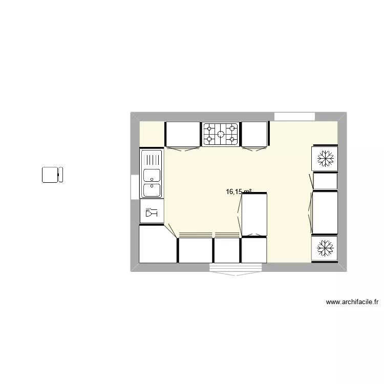 Cuisine Maison. Plan de 