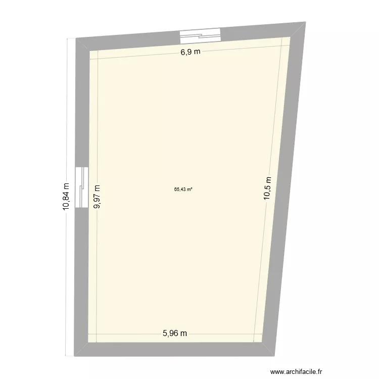 grange. Plan de 1 et 65 m² grange. Plan de 1 et 65 m²