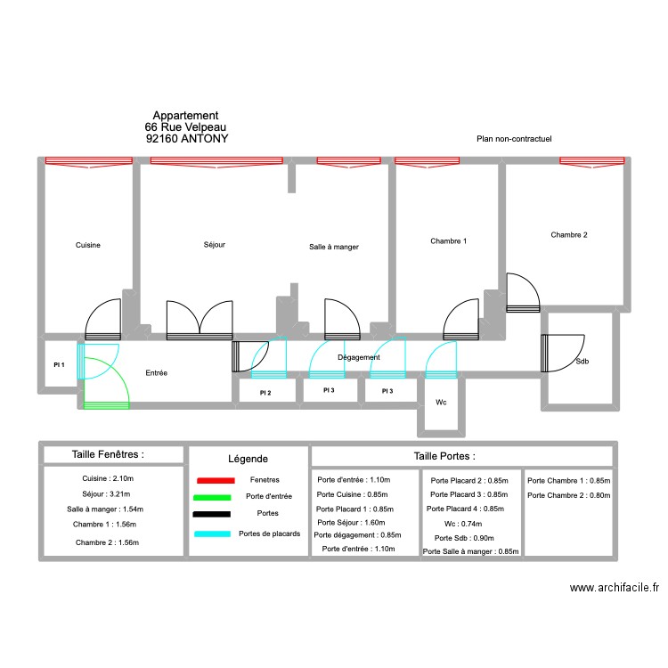 LANNEGRAND SANS MESURE . Plan de 22 pièces et 111 m2