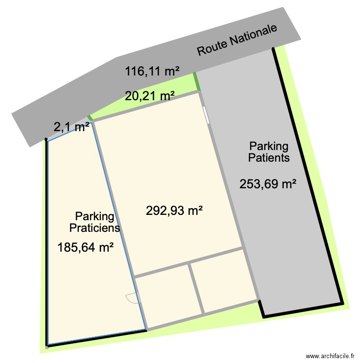 Plan Poissac. Plan de 6 pièces et 871 m2